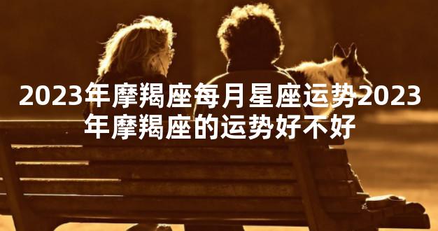 2023年摩羯座每月星座运势2023年摩羯座的运势好不好