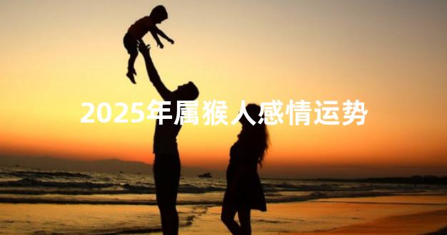 2025年属猴人感情运势