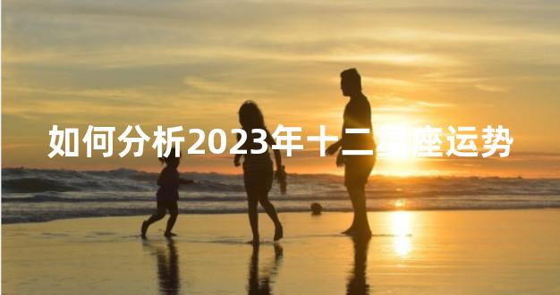 如何分析2023年十二星座运势